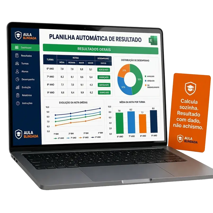 Mockup Planilha Automática de Resultados