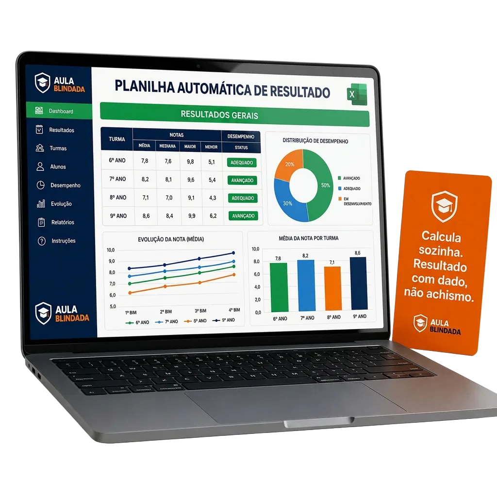 Mockup Planilha Automática de Resultados